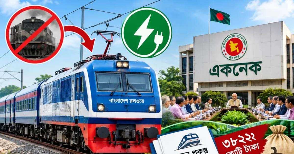 ঢাকা-নারায়ণগঞ্জ-জয়দেবপুর রুটে বৈদ্যুতিক ট্রেন চালুর উদ্যোগ
